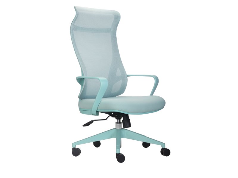 Офисное кресло Кирби Трикотаж Голубой